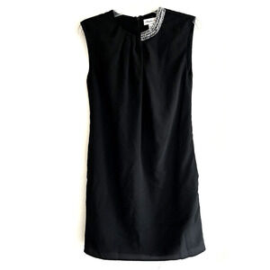 3.1 Phillip Lim | Women's Black Sleeveless Jewel Neck Sheath Dress Size XS
